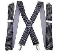 EWUHYFP Tirantes para Hombre Tirantes for hombre con cuatro clips, estampado triangular y cuadrilátero, estilo western, for adultos mayores. Accesorio de moda(Color 20)