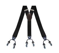 EWUHYFP Tirantes para Hombre Tirantes for hombre de 3,5 cm ancho, en forma Y, con 6 clips metálicos, elásticos y ajustables. Ideales for bodas, fiestas eventos formales(Color 1)