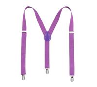 EWUHYFP Tirantes para Hombre Tirantes for hombre, juego ajustable de 2,5 cm ancho, forma Y, accesorios for trajes boda, clips metálicos resistentes(Purple)