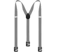 EWUHYFP Tirantes para Hombre Tirantes for hombre, resistentes, de trabajo, con espalda en X 4 cm ancho, 3 broches plástico y elástico ajustable for pantalones(Grey)