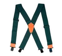 EWUHYFP Tirantes para Hombre Tirantes for hombre, resistentes, parcialmente elásticos, for profesionales. Cinturón portaherramientas de 5 cm ancho(Dark Green)
