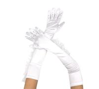 EWUHYFP Women's Gloves 55Cm Pink Lace Long, European And American Fashion Wedding Dance Party(C106-1)