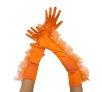 EWUHYFP Women's Gloves 55Cm Pink Lace Long, European And American Fashion Wedding Dance Party(C106-3)