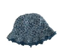 EWUHYFP Woolen Openwork Knitted Fisherman's Hat For Women Autumn And Winter Korean Version Of The Versatile Bucket(Color 7)