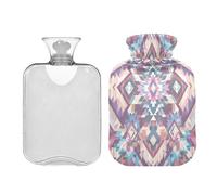 Ewusp Aztec - Bolsa de agua caliente con funda, bolsa de agua caliente de 1 litro para aliviar el dolor de cuello, hombros, calambres menstruales, calentador de manos y pies, compresa caliente y