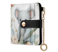 Ewusp Bonitas carteras Koala para mujer, de piel sintética, con bloqueo RFID, plegable, compacta, con bolsillo para monedas y ventana de identificación