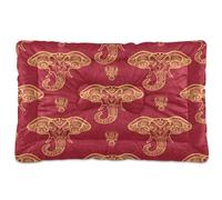 Ewusp Cama calmante de elefantes indios para perros pequeños, medianos y grandes, lavable, colchón suave y acogedor, cama para mascotas con parte inferior antideslizante, 60 x 46 x 4,5 cm