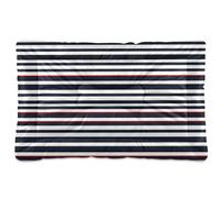 Ewusp Cama calmante horizontal para perros pequeños, medianos y grandes, color blanco marino, lavable, colchón suave y acogedor, cama para mascotas con parte inferior antideslizante, 60 x 46 x 4,5 cm