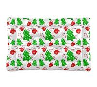 Ewusp Cama calmante para perros con árbol de Navidad y guantes para mascotas pequeñas, medianas y grandes, lavable, colchón suave y acogedor, cama para mascotas con parte inferior antideslizante, 60 x