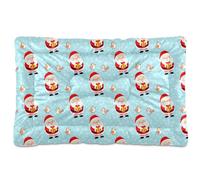 Ewusp Cama calmante para perros de Papá Noel para mascotas pequeñas, medianas y grandes, lavable, colchón suave y acogedor para mascotas con parte inferior antideslizante, 60 x 46 x 4,5 cm