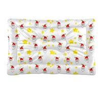 Ewusp Cama calmante para perros de Papá Noel para mascotas pequeñas, medianas y grandes, lavable, colchón suave y acogedor para mascotas con parte inferior antideslizante, 60 x 46 x 4,5 cm