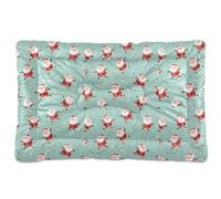 Ewusp Cama calmante para perros de Papá Noel para mascotas pequeñas, medianas y grandes, lavable, colchón suave y acogedor para mascotas con parte inferior antideslizante, 91 x 60 x 6 cm