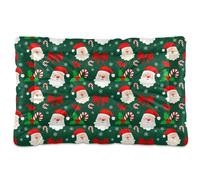 Ewusp Cama calmante para perros de Papá Noel para mascotas pequeñas, medianas y grandes, lavable, colchón suave y acogedor para mascotas con parte inferior antideslizante, 60 x 46 x 4,5 cm