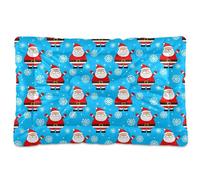 Ewusp Cama calmante para perros de Papá Noel para mascotas pequeñas, medianas y grandes, lavable, colchón suave y acogedor para mascotas con parte inferior antideslizante, 91 x 60 x 6 cm