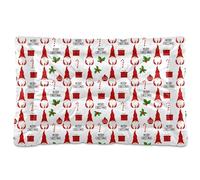 Ewusp Cama calmante para perros de Papá Noel para mascotas pequeñas, medianas y grandes, lavable, colchón suave y acogedor para mascotas con parte inferior antideslizante, 60 x 46 x 4,5 cm