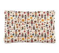 Ewusp Cama calmante para perros de soldados de Navidad para mascotas pequeñas, medianas y grandes, lavable, colchón suave y acogedor para mascotas con parte inferior antideslizante, 60 x 46 x 4,5 cm