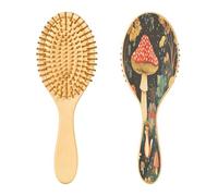 Ewusp Cepillo de pelo desenredante de hongos animales para mujeres y hombres, antiestático y desenredante, cepillo de pelo húmedo y seco para tipos de cabello rizado, grueso, ondulado y fino