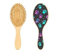 Ewusp Cepillo de pelo desenredante de patas de perro para mujeres y hombres, antiestático y desenredante, cepillo de pelo húmedo y seco para tipos de cabello rizado, grueso, ondulado y fino