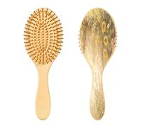 Ewusp Cepillo de pelo vintage para desenredar flores de pared para mujeres y hombres, antiestático y enredos, cepillo para cabello húmedo y seco, para tipos de cabello rizado, grueso, ondulado y fino