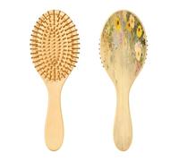 Ewusp Cepillo de pelo vintage para desenredar flores de pared para mujeres y hombres, antiestático y enredos, cepillo para cabello húmedo y seco, para tipos de cabello rizado, grueso, ondulado y fino