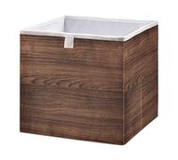 Ewusp Cesta plegable con asas, organizador de armario, juguetero para perros, cesta decorativa 28 x 28 cm