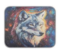 Ewusp Cool Wolf - Alfombrilla de refrigeración para perro, 50 x 70 cm, resistente a los arañazos, alfombrilla fresca para mascotas, almohadilla de cama de seda de hielo para verano para perros y gatos
