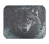 Ewusp Cool Wolf - Alfombrilla de refrigeración para perro, 50 x 70 cm, resistente a los arañazos, alfombrilla fresca para mascotas, almohadilla de cama de seda de hielo para verano para perros y gatos