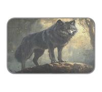 Ewusp Cool Wolf - Alfombrilla de refrigeración para perro, 60 x 98 cm, resistente a los arañazos, alfombrilla fresca para mascotas, almohadilla de cama de seda de hielo para verano para perros y gatos