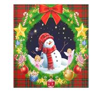 Ewusp Cubierta magnética de Navidad para lavavajillas, placa de cocina, lavadora, puerta, panel magnético, electrodomésticos, calcomanías decorativas para el hogar, cocina, granja, 58,42 x 66,04 cm