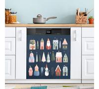 Ewusp Cubierta magnética para lavavajillas, placa de cocina, lavadora, puerta, panel magnético, para electrodomésticos, decoración del hogar, cocina, granja, 58,42 x 66,04 cm