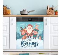 Ewusp Cubierta magnética para lavavajillas, placa de cocina, lavadora, puerta, panel magnético, para electrodomésticos, decoración del hogar, cocina, granja, 58,42 x 66,04 cm