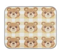 Ewusp Cute Bear Dog - Alfombrilla de enfriamiento para mascotas, resistente a los arañazos, 50 x 70 cm, alfombrilla fresca de seda de hielo, almohadilla de cama de verano para perros y gatos