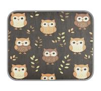 Ewusp Cute Owls - Alfombrilla de refrigeración para perro, 50 x 70 cm, resistente a los arañazos, alfombrilla fresca para mascotas, almohadilla de cama de seda helada, almohadilla de verano para