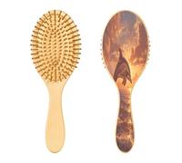Ewusp Dolphin - Cepillo para desenredar el cabello para mujeres y hombres, antiestático y enredos, cepillo para cabello húmedo y seco para tipos de cabello rizado, grueso, ondulado y fino