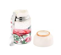 Ewusp Flamingo - Termo de comida para adultos, 500 ml, acero inoxidable, doble pared, aislado al vacío, con cuchara plegable, sin BPA, recipiente de sopa a prueba de fugas