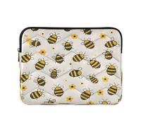 Ewusp Flying Bumble Bees - Funda protectora para portátil de 14 pulgadas, impermeable, a prueba de golpes, bolsa de transporte para computadora, portátil, tablet, 34 x 26 x 2 cm