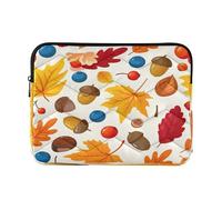 Ewusp Funda protectora para portátil de 40 x 30 x 2 cm, resistente al agua, a prueba de golpes, con diseño de hojas de otoño