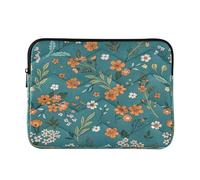 Ewusp Funda protectora para portátil de 40 x 30 x 2 cm, resistente al agua, a prueba de golpes, con diseño de flores coloridas