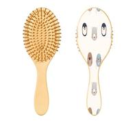 Ewusp Lindo cepillo para desenredar el pelo de animales árticos para mujeres y hombres, antiestático y enredos, cepillo para cabello húmedo y seco para tipos de cabello rizado, grueso, ondulado y fino