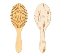 Ewusp Lindo cepillo para desenredar el pelo de perro para mujeres y hombres, antiestático y desenredante, cepillo de pelo húmedo y seco para tipos de cabello rizado, grueso, ondulado y fino