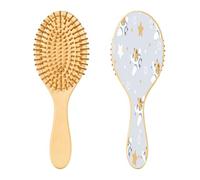 Ewusp Lindo cepillo para desenredar el pelo de perro para mujeres y hombres, antiestático y desenredante, cepillo de pelo húmedo y seco para tipos de cabello rizado, grueso, ondulado y fino