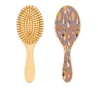 Ewusp Lindo cepillo para desenredar el pelo de perro para mujeres y hombres, antiestático y desenredante, cepillo de pelo húmedo y seco para tipos de cabello rizado, grueso, ondulado y fino