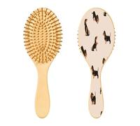 Ewusp Lindo cepillo para desenredar el pelo de perro para mujeres y hombres, antiestático y desenredante, cepillo de pelo húmedo y seco para tipos de cabello rizado, grueso, ondulado y fino