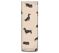 Ewusp Lindo jarrón para perros para ramo de flores, moderno y decorativo, jarrón de plástico con forma de cilindro para centros de mesa, sala de estar, cocina, oficina, boda