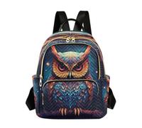 Ewusp Mini mochila de búho para mujer, acolchada, pequeña, a la moda, ligera, de viaje, casual, bolsa de hombro, a, 29x15.5x36cm, moderno