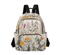 Ewusp Mini mochila de flores silvestres para mujer, acolchada, pequeña, a la moda, ligera, de viaje, casual, bolsa de hombro, a, 26x13x32cm, moderno