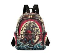 Ewusp Minimochila gigante de pulpo para mujer, acolchada, pequeña, a la moda, ligera, de viaje, casual, bolsa de hombro, a, 26x13x32cm, moderno