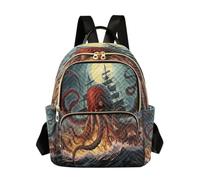 Ewusp Minimochila gigante de pulpo para mujer, acolchada, pequeña, a la moda, ligera, de viaje, casual, bolsa de hombro, a, 29x15.5x36cm, moderno