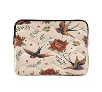 Ewusp Old School Tattoo - Funda protectora para portátil de 40 x 30 x 2 cm, impermeable, a prueba de golpes, bolsa de transporte para ordenador portátil