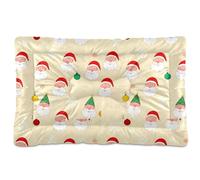 Ewusp Santa's Head - Cama calmante para perros pequeños, medianos y grandes, lavable, colchón suave y acogedor para mascotas, con parte inferior antideslizante, 91 x 60 x 6 cm